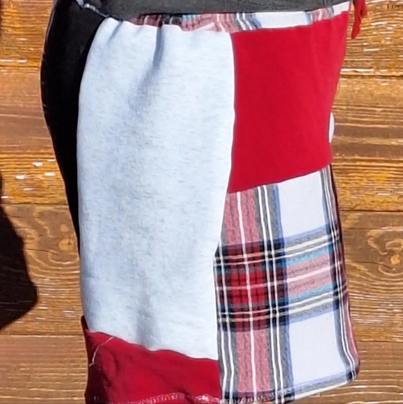 Handmade Patchwork Sweat Shorts - Picture 3 of 6